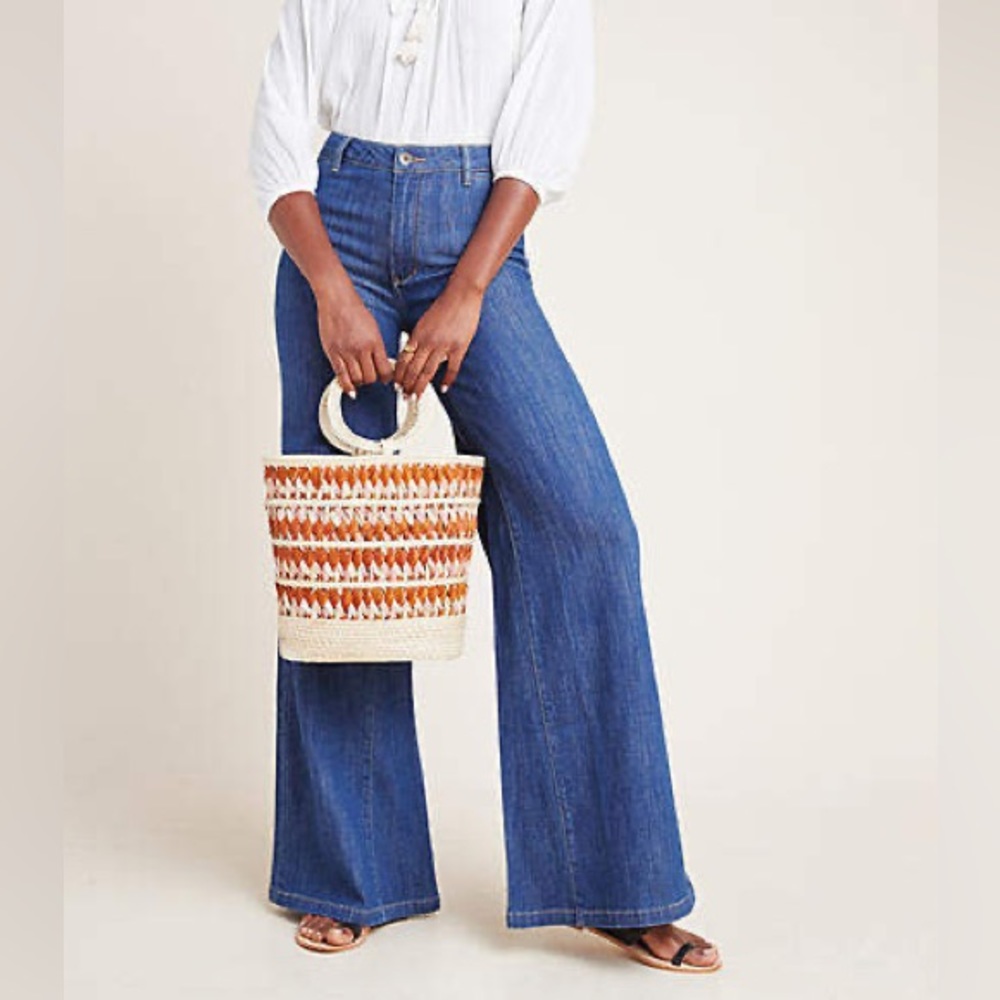 Anthropologie Blue Flare Jeans